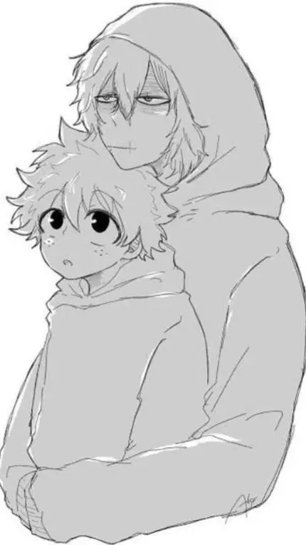 ai character: Tomura X Deku background