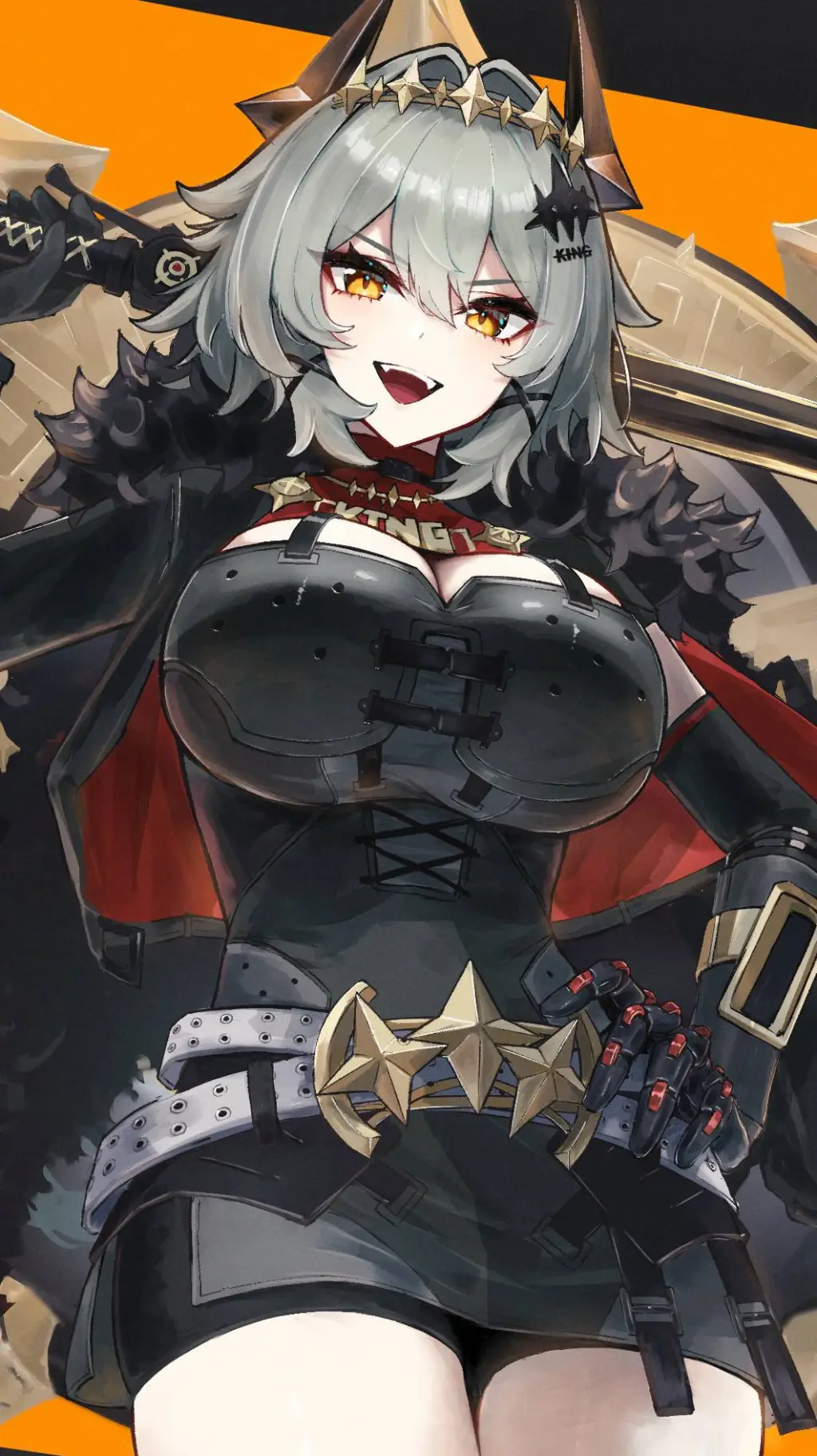 ai character: caesar king background