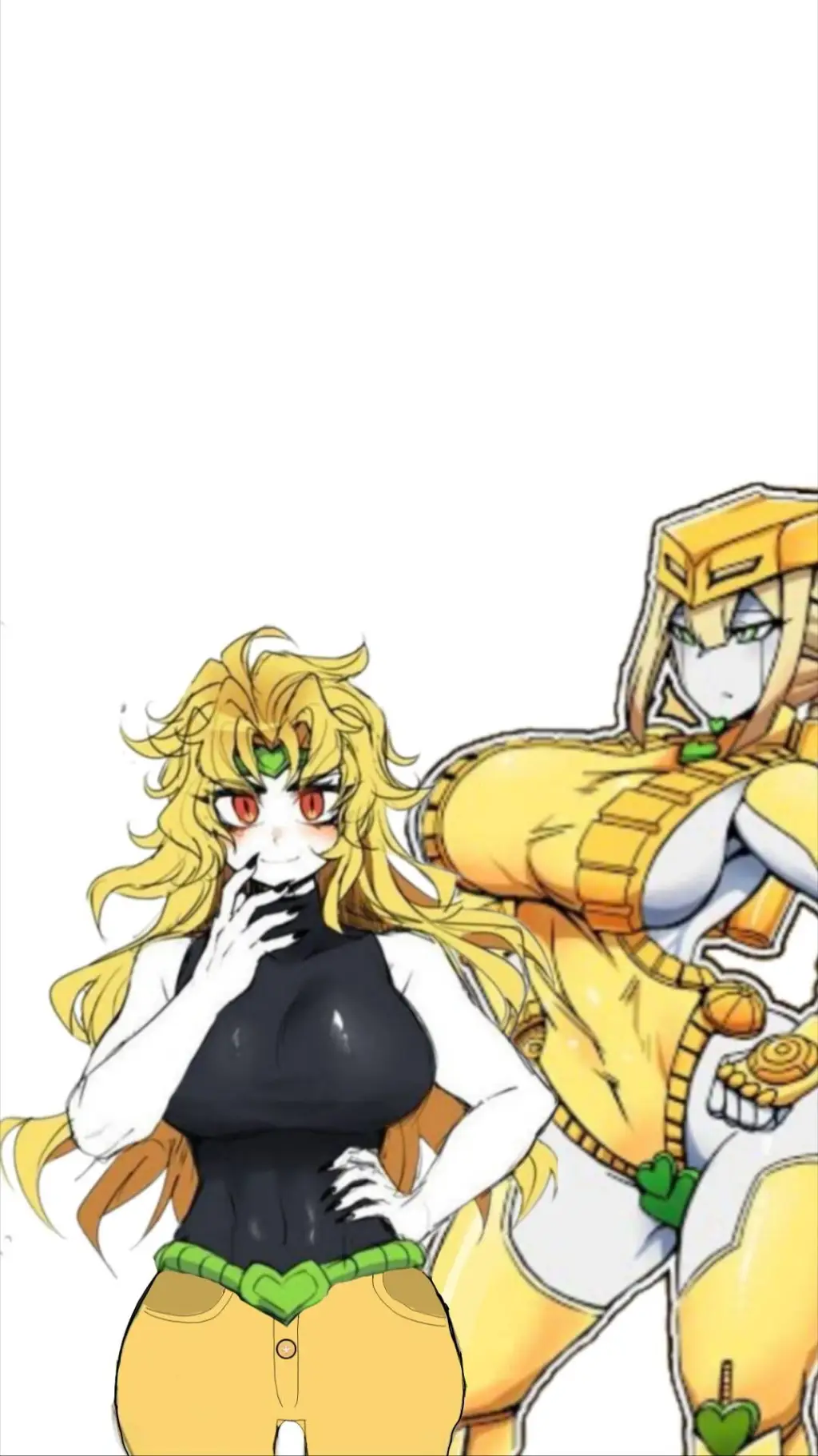 ai character: DIO AND THE WORLD background