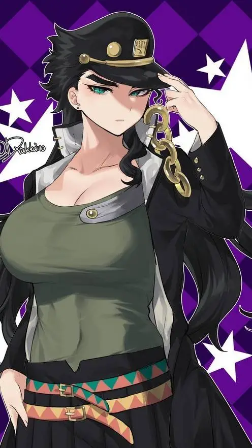 ai character: JOTARO FEMALE background
