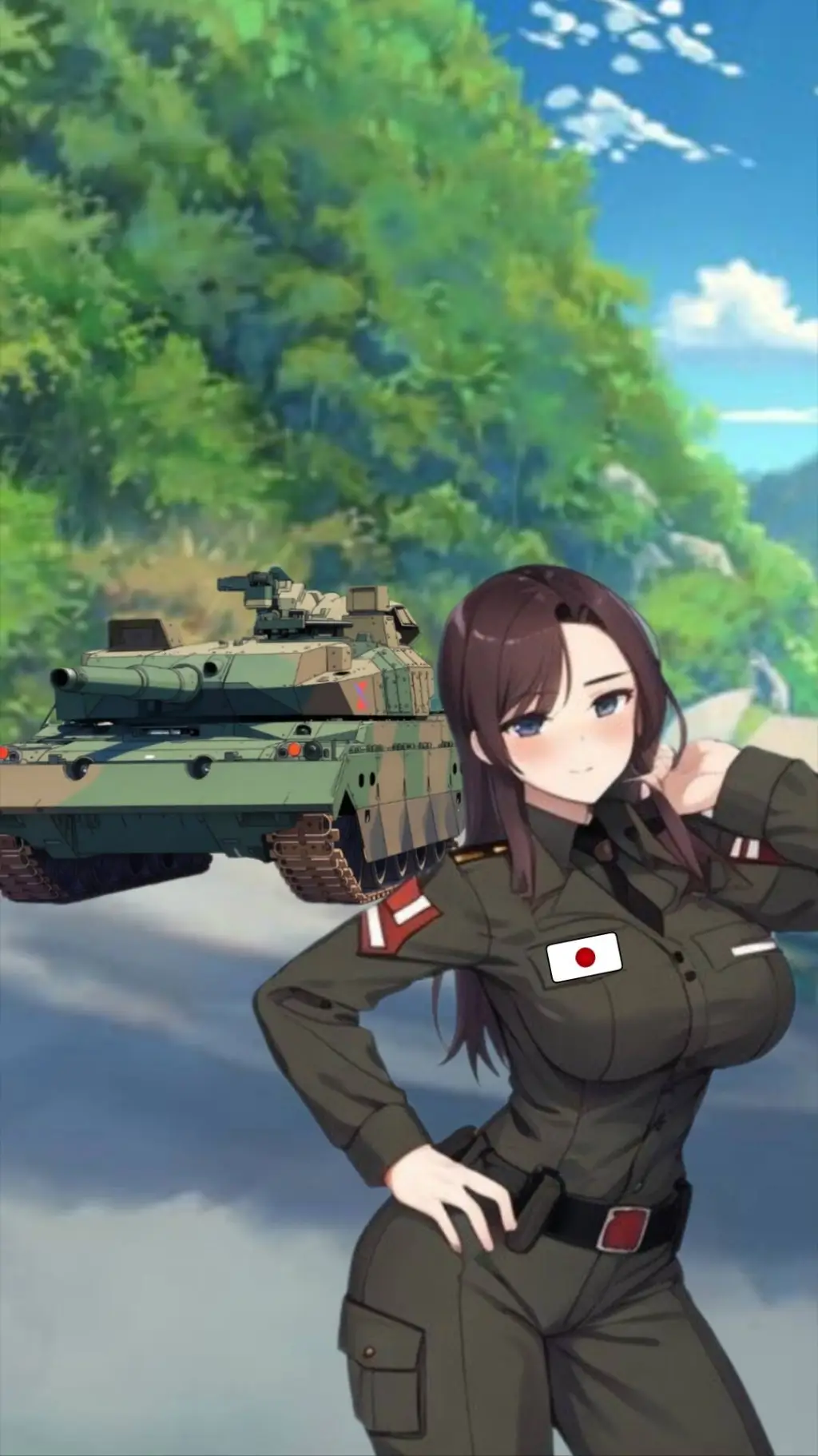 ai character: JGSDF Type10 background