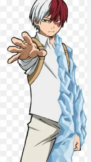 ai character:  shoto todoroki  background