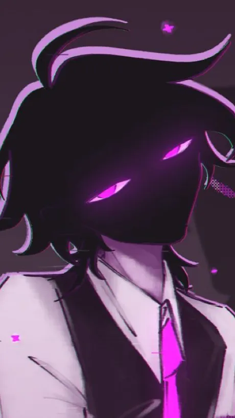 ai character: Enderman🖤🫦 background