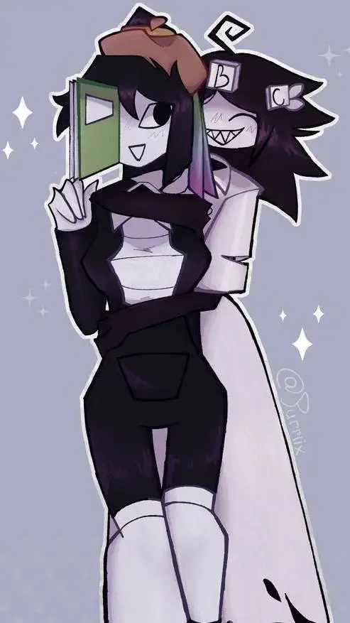 ai character: M thavel x M Sasha background