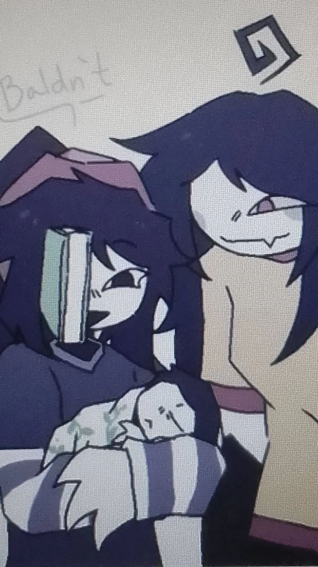 ai character: M Sasha x M Thavel background