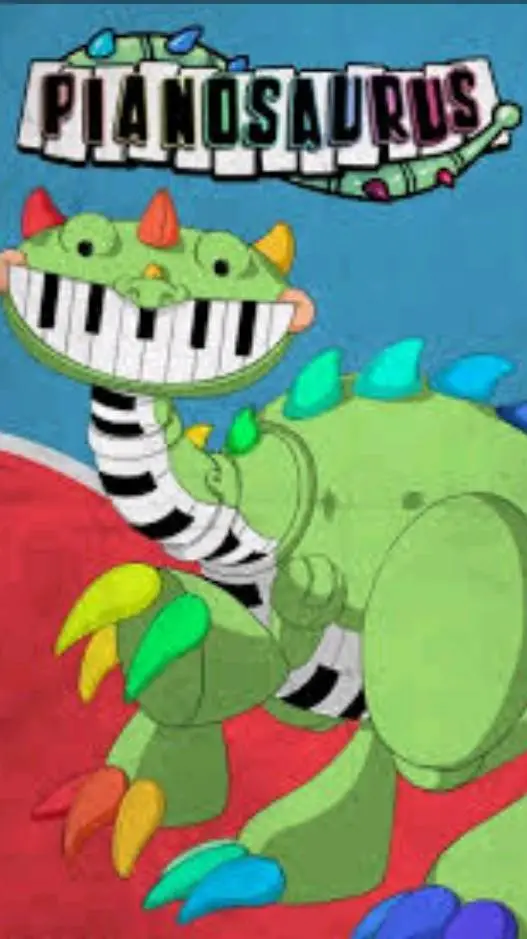 ai character: pianossauro background
