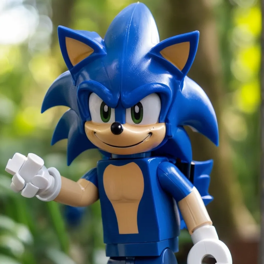 chat with ai character: Sonic de Lego