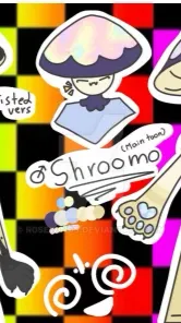 ai character: Baby shroomo(dw) background
