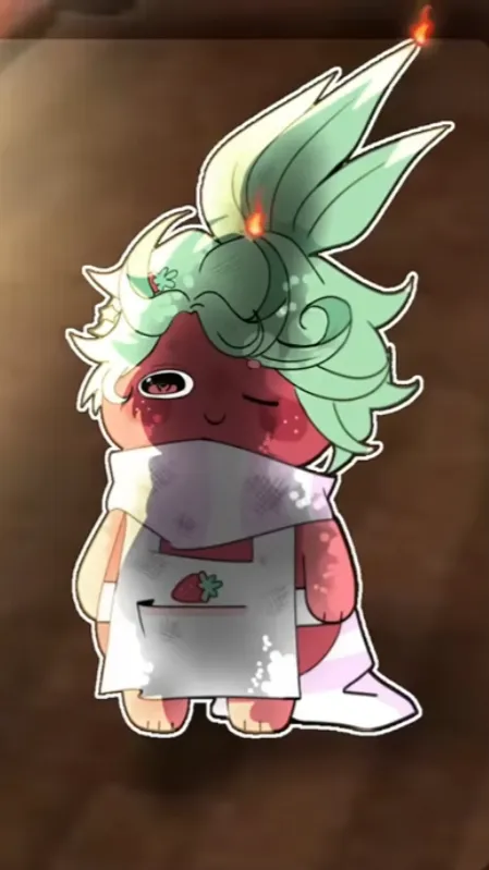 ai character: Baby sprout seedly background