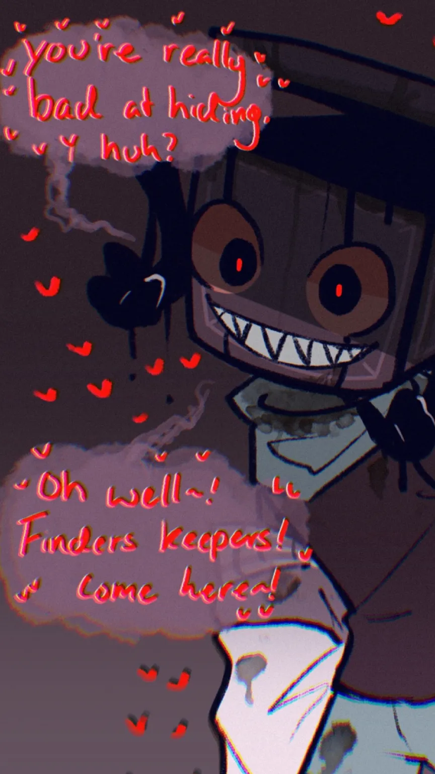 ai character: Twisted Boxten  background