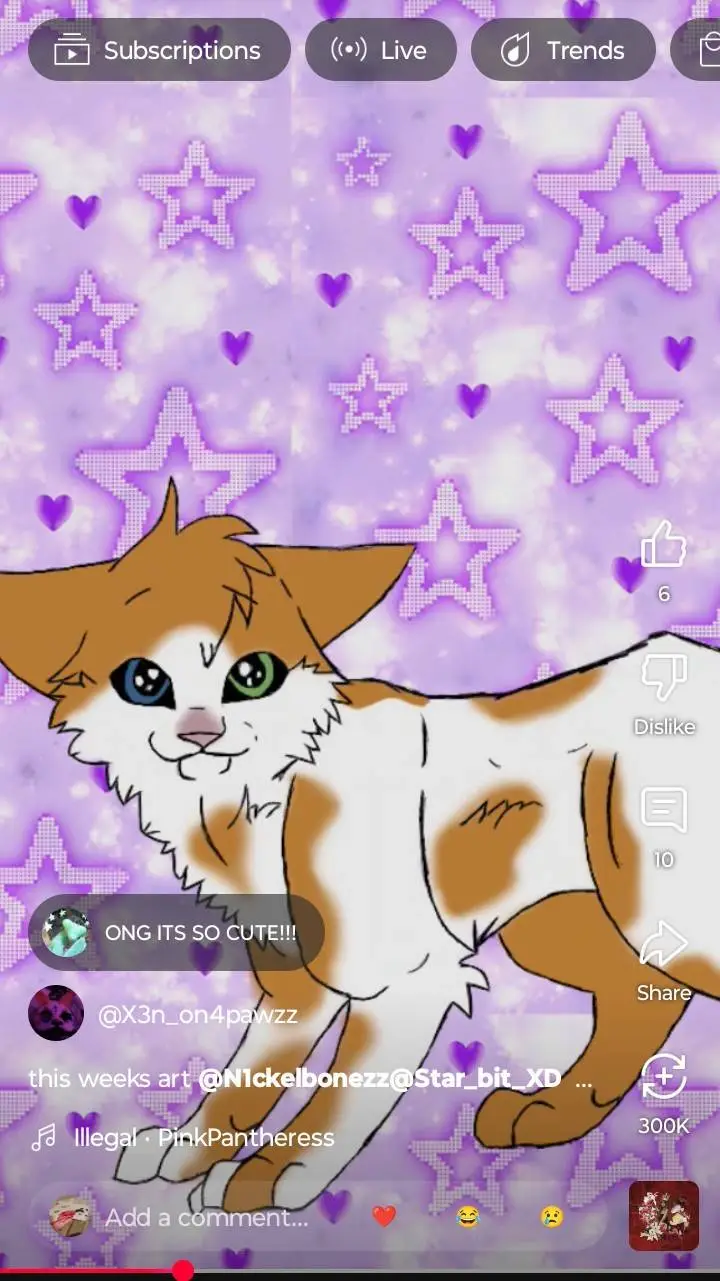 ai character: worrior cats  background