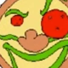 chat with ai character: pizza face