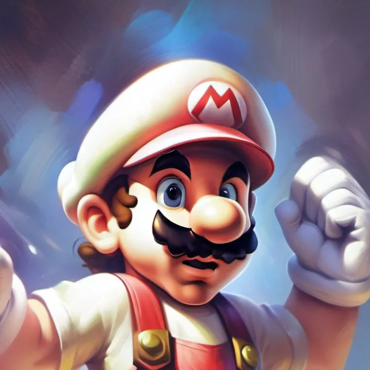 chat with ai character: tough Mario