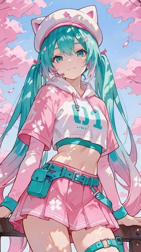 ai character: Miku  background