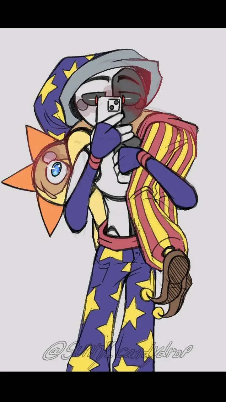 ai character: ☀️Sun x Moon🌕 background
