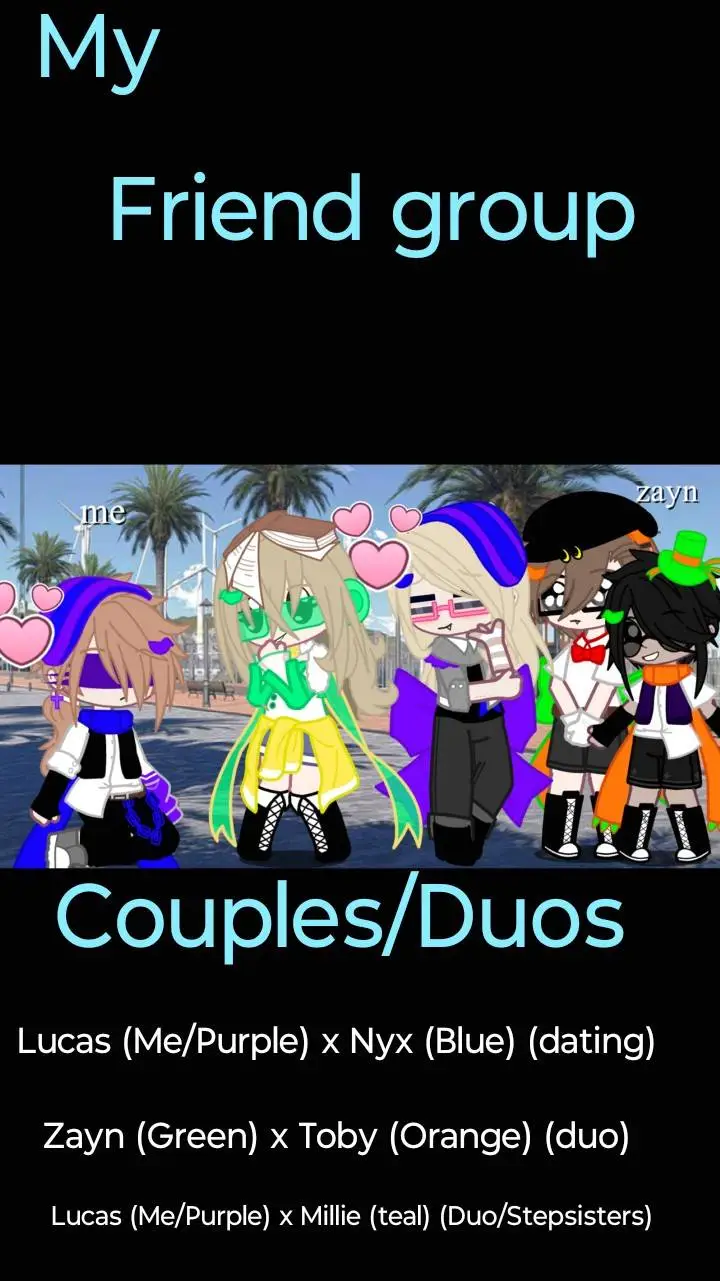 ai character: My friend group🥲 background