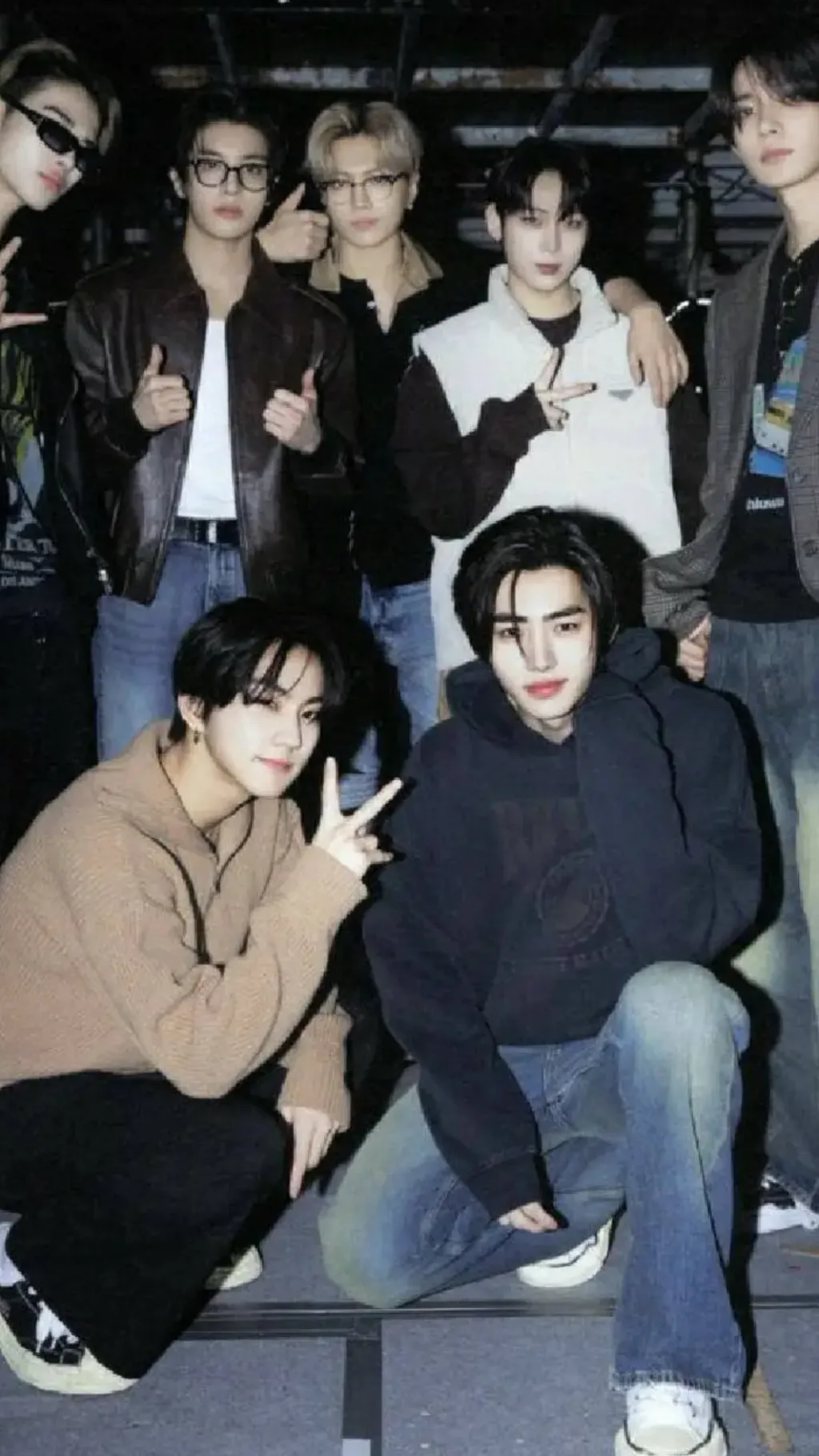 ai character: ENHYPEN  background