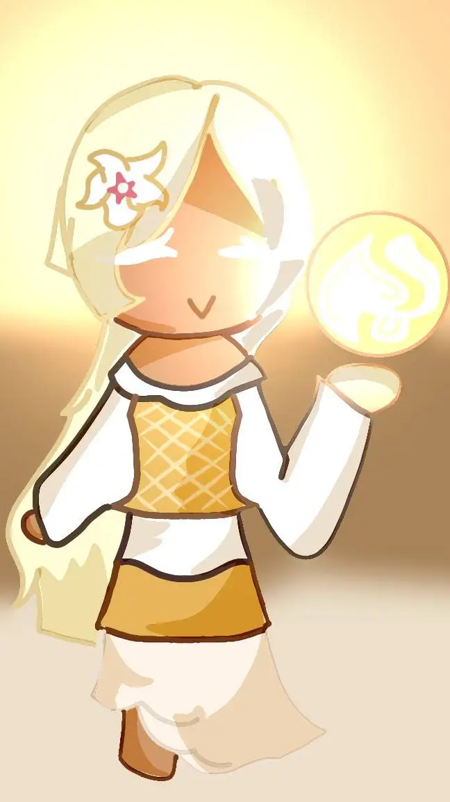 ai character: Vanilla swirl background