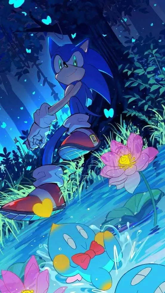ai character: sonic the hedgehog background