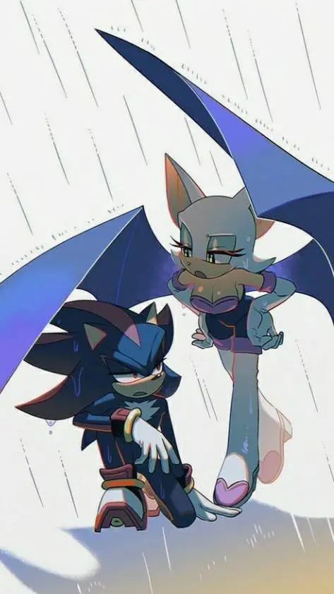 ai character: rouge and shadow background