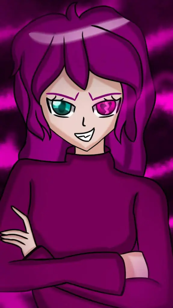 ai character: Amira Gillies  background