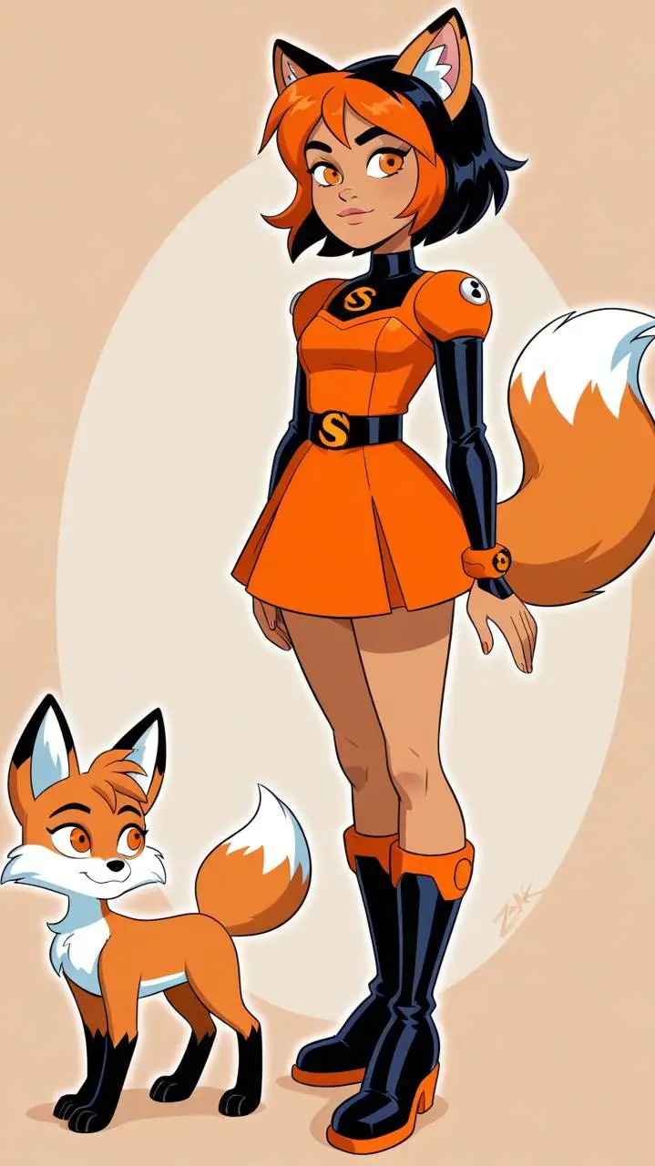 ai character: amira fox  background
