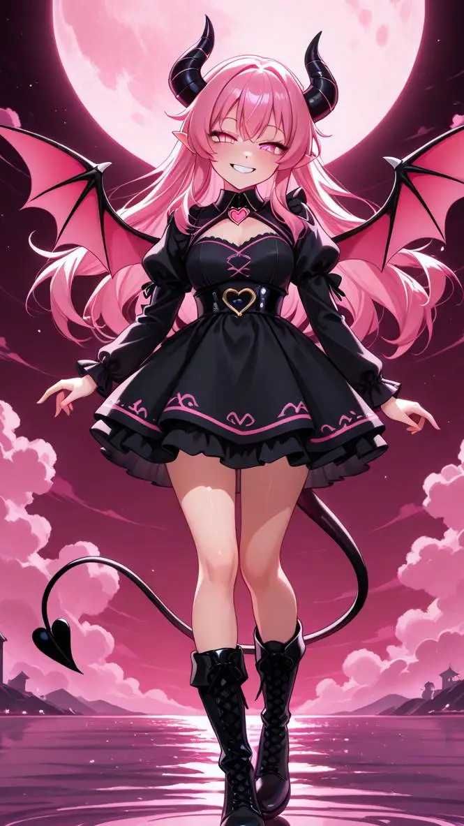 ai character: Demon Amira  background