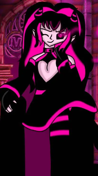 ai character: dark amira  background