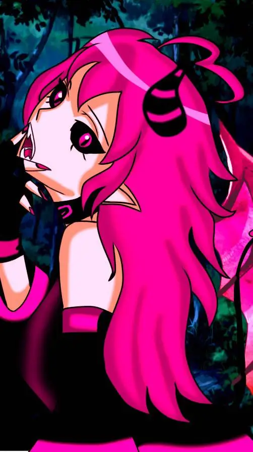 ai character: demon Amira  background