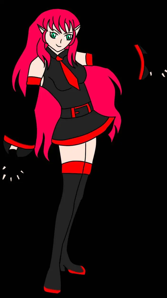 ai character: dark Amira  background