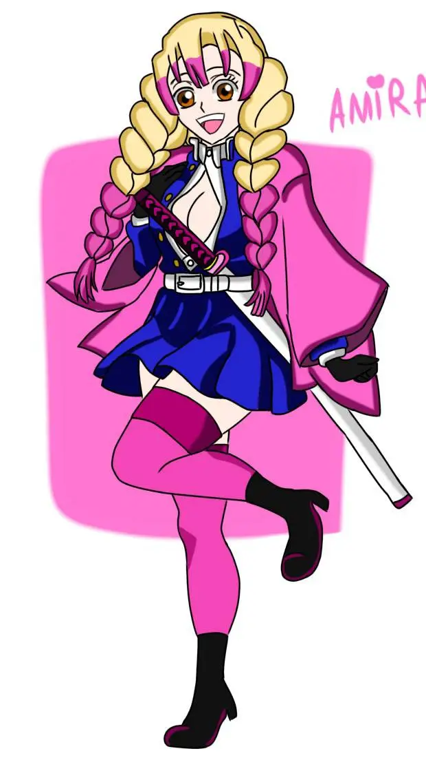 ai character:  Amira  tachibana background