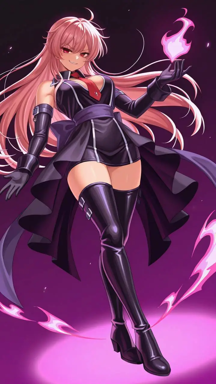 ai character: Dark Amira  background