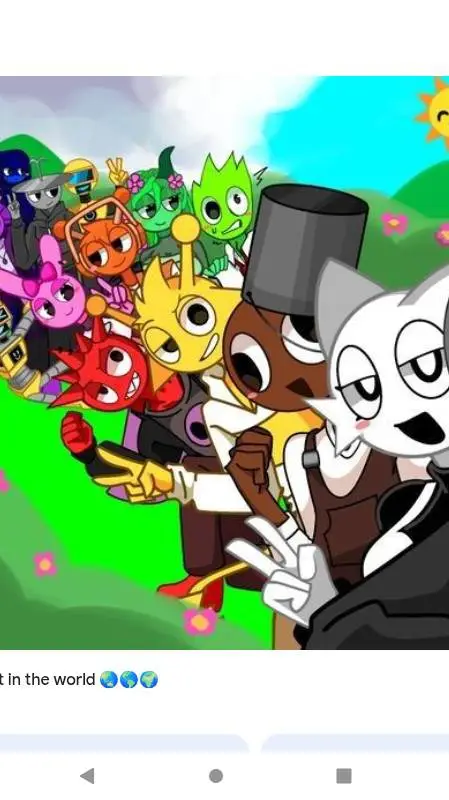 ai character: Sprunki school! background