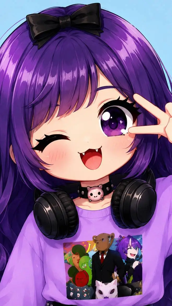 ai character: viky💜💜💜 background
