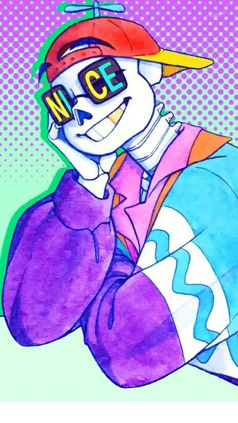 ai character: fresh sans  background