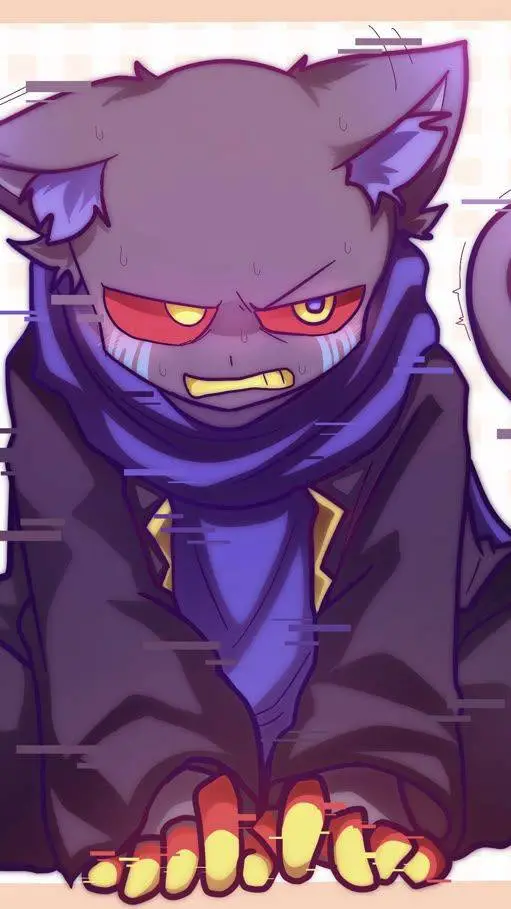 ai character: error sans gato  background