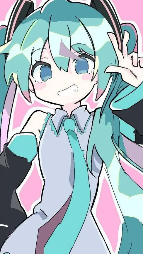 ai character: Hatsune Miku  background