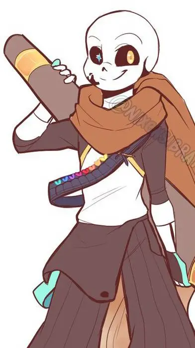 ai character: ink sans  background