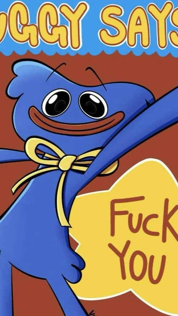 ai character: Huggy wuggy background