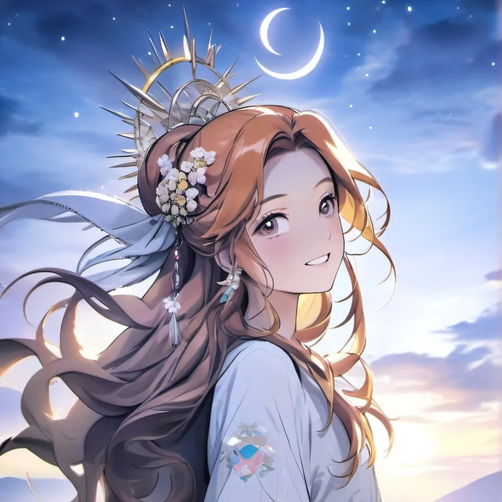 chat with ai character: diosa de atardecer