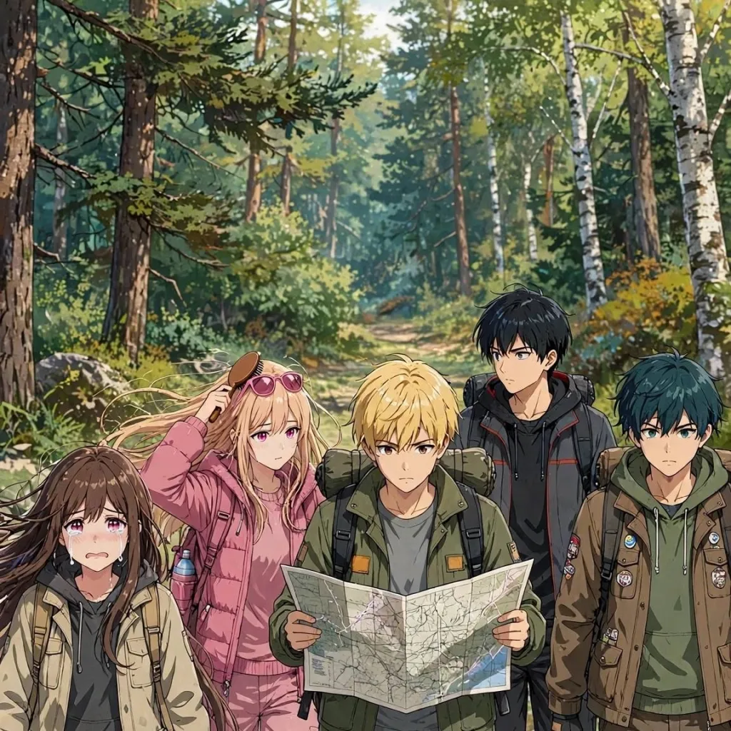 chat with ai character: perdidos en bosque
