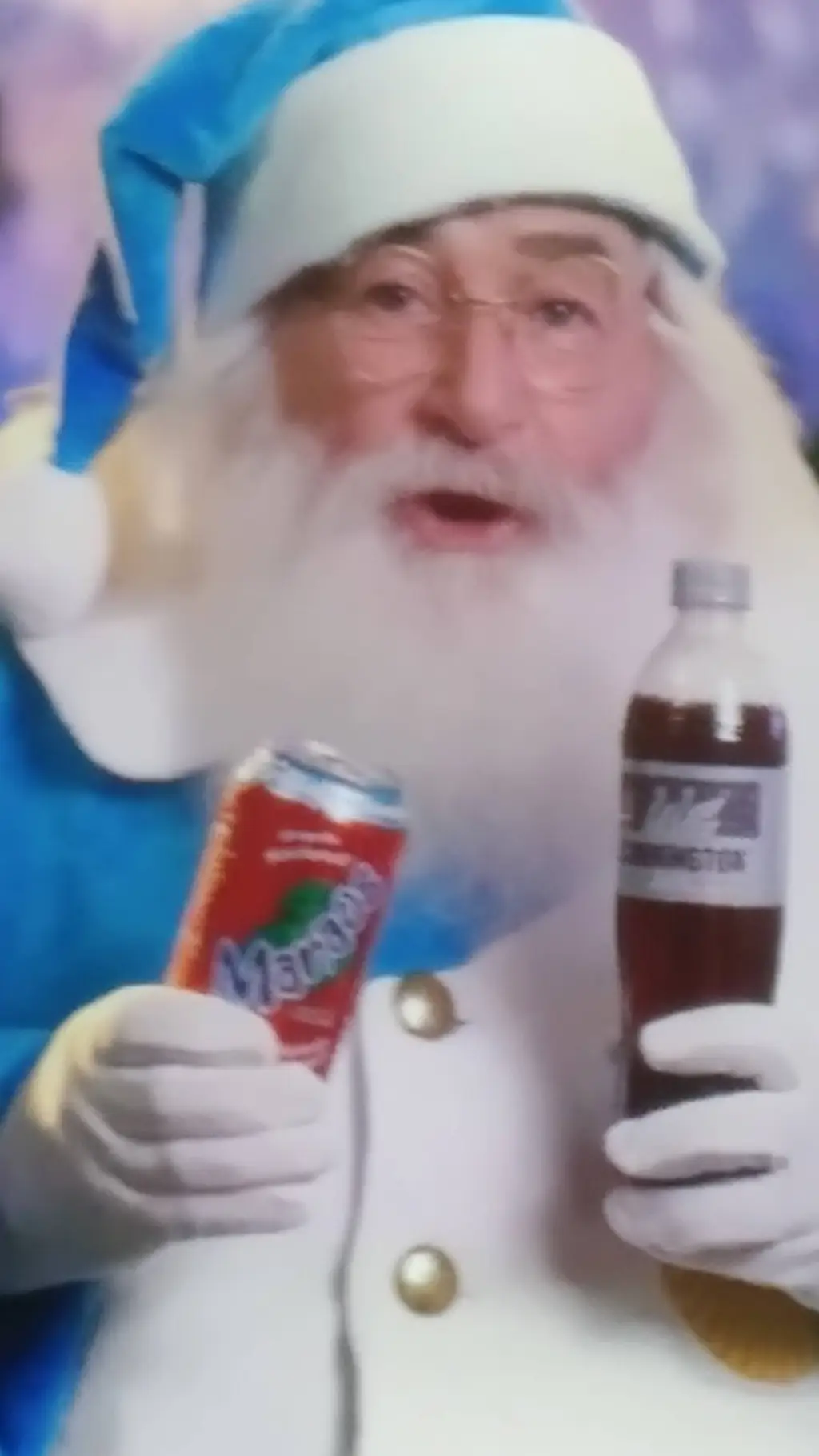 ai character: papá Noel argenti background