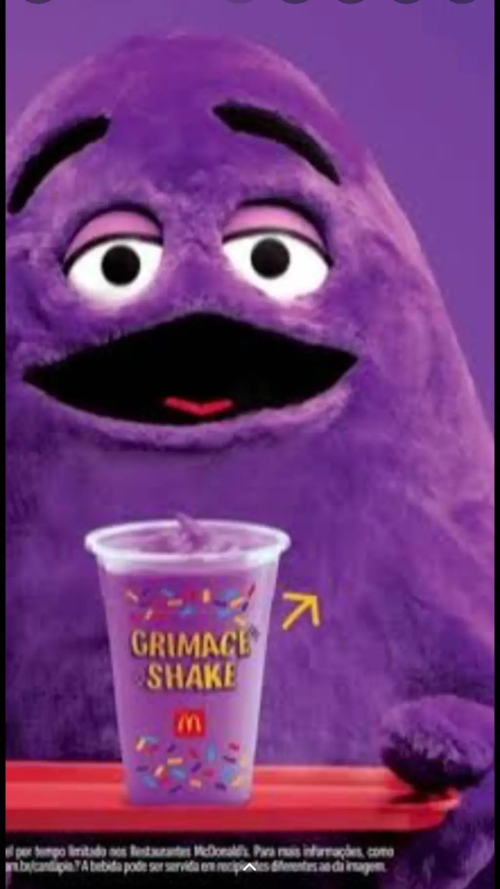 ai character: grimace 💜 background