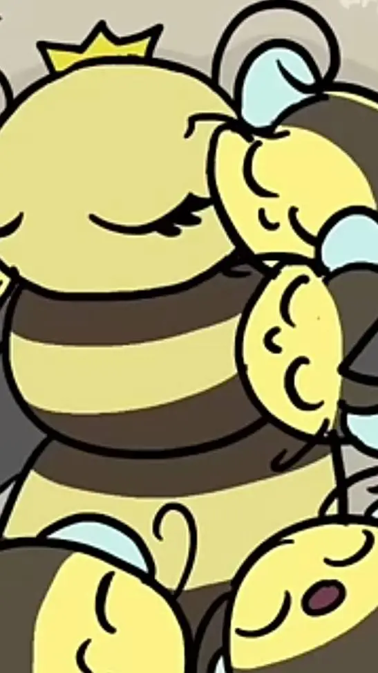 ai character: bee queen  background