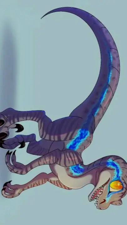 ai character: Blue y Alex Raptor background