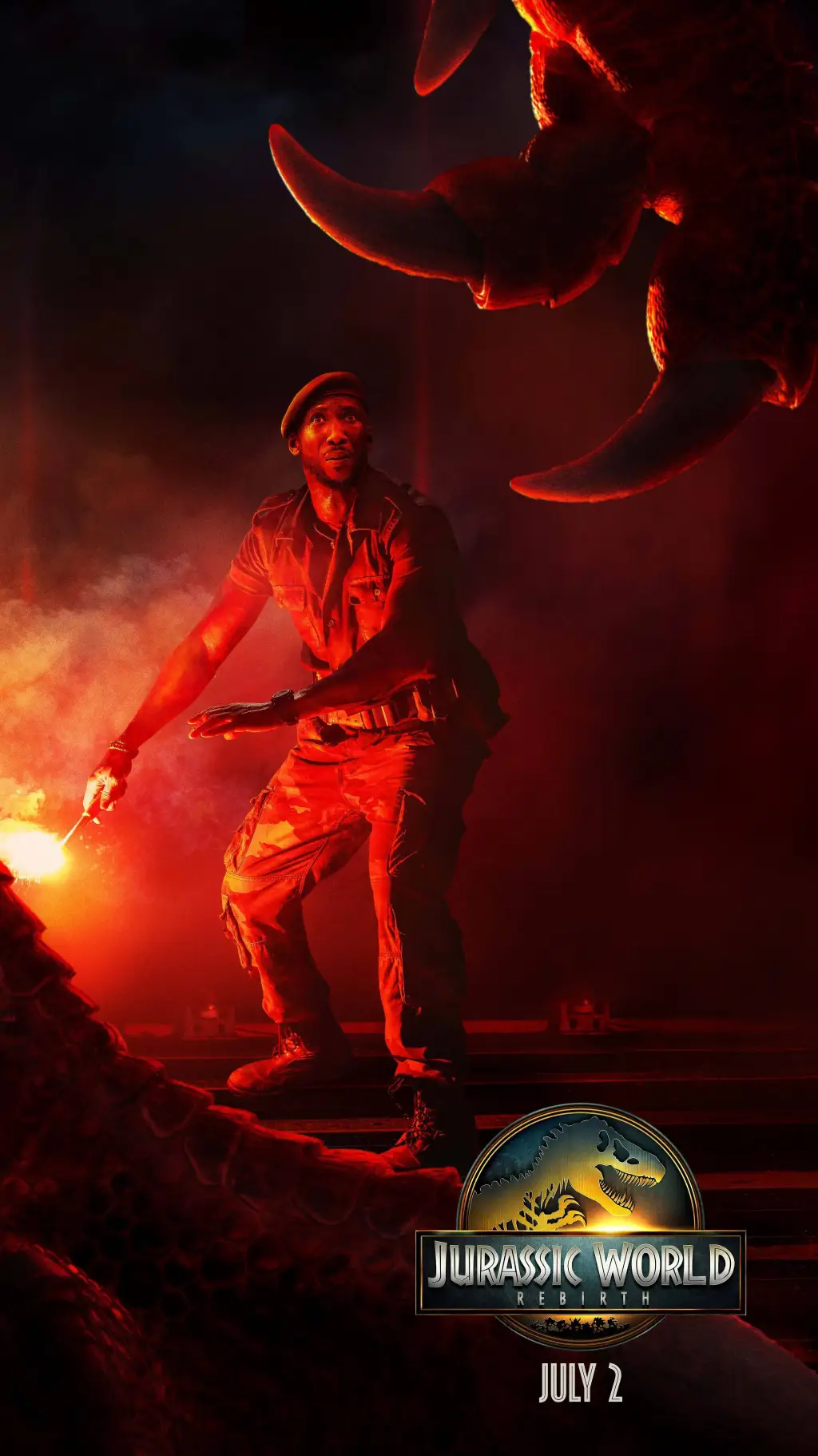 ai character: Jurassic rebirth  background