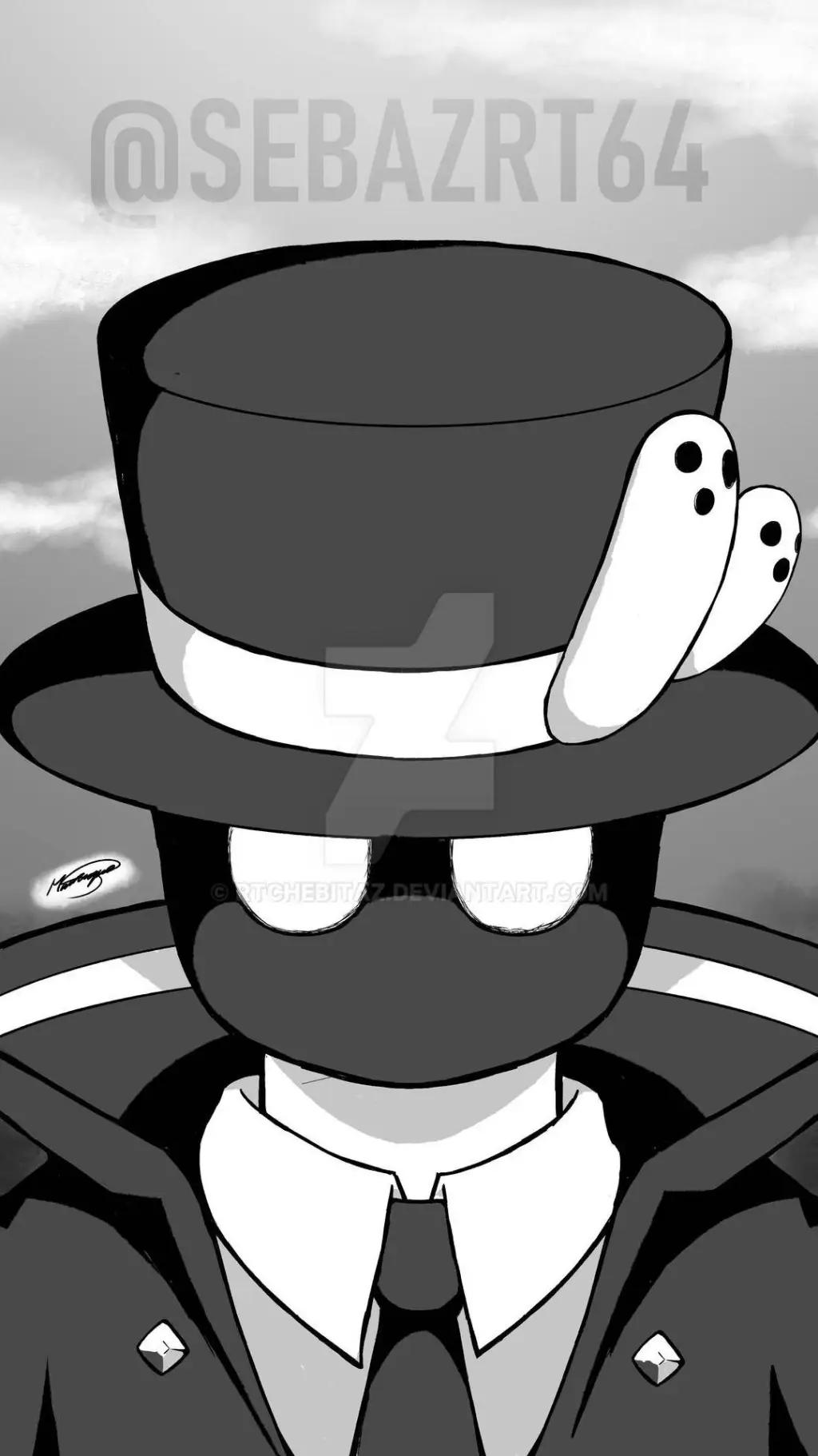 ai character: Ghosty YT background