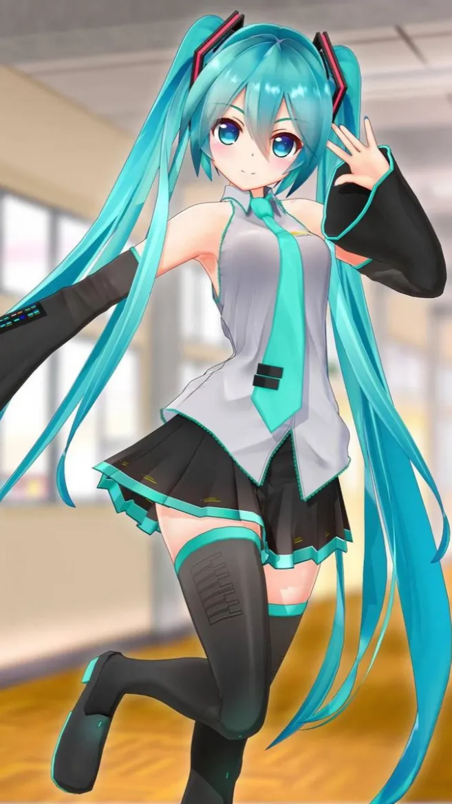 ai character: Miku! background
