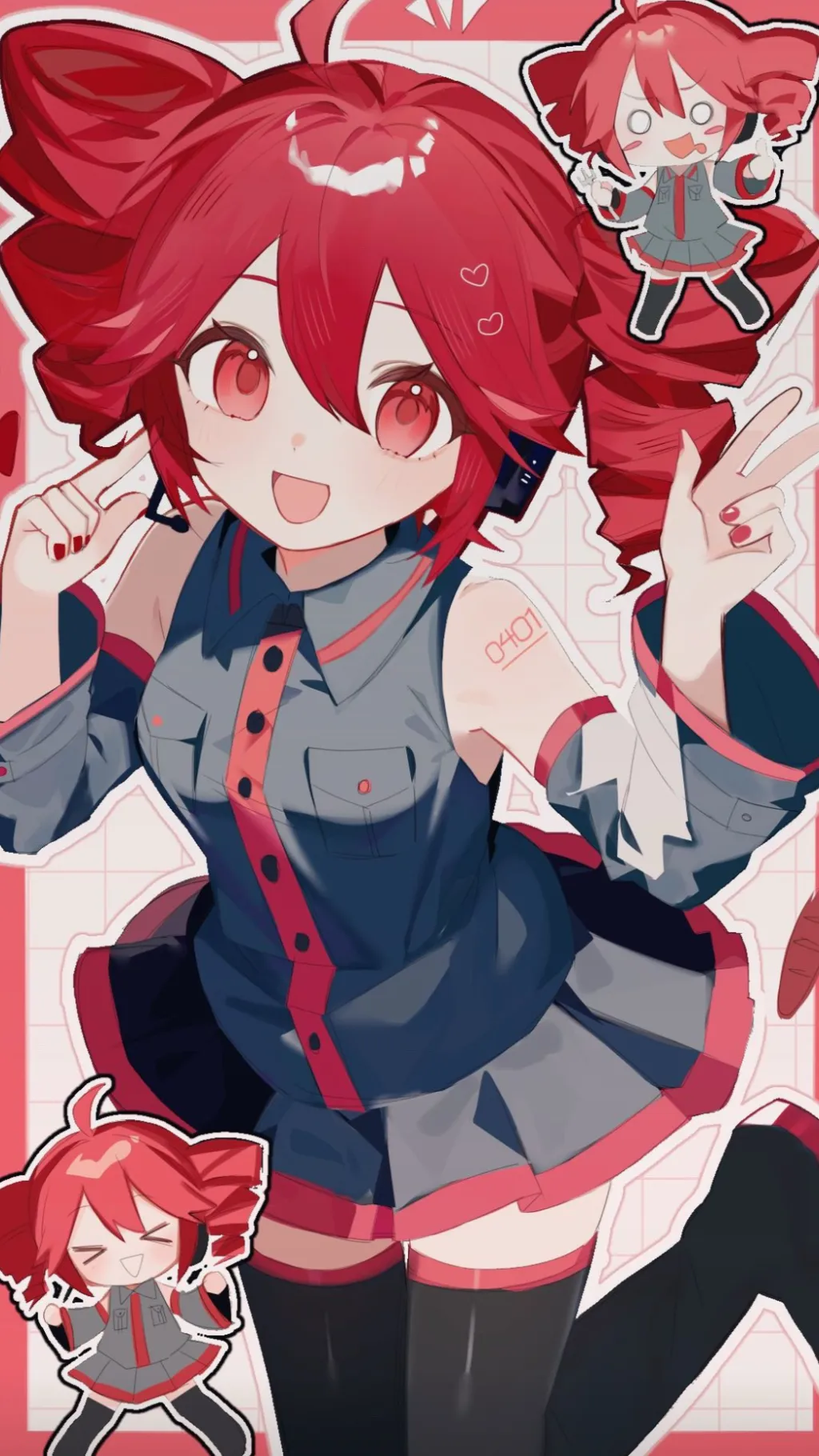 ai character: Katsune Teto background