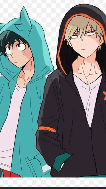 ai character: deku x bakugo background